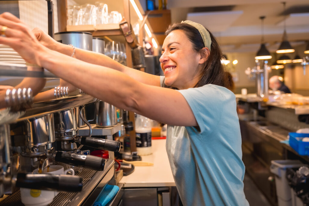 Waitress preparing coffee must earn at least $11 per hour according to the Arkansas Minimum Wage law. 